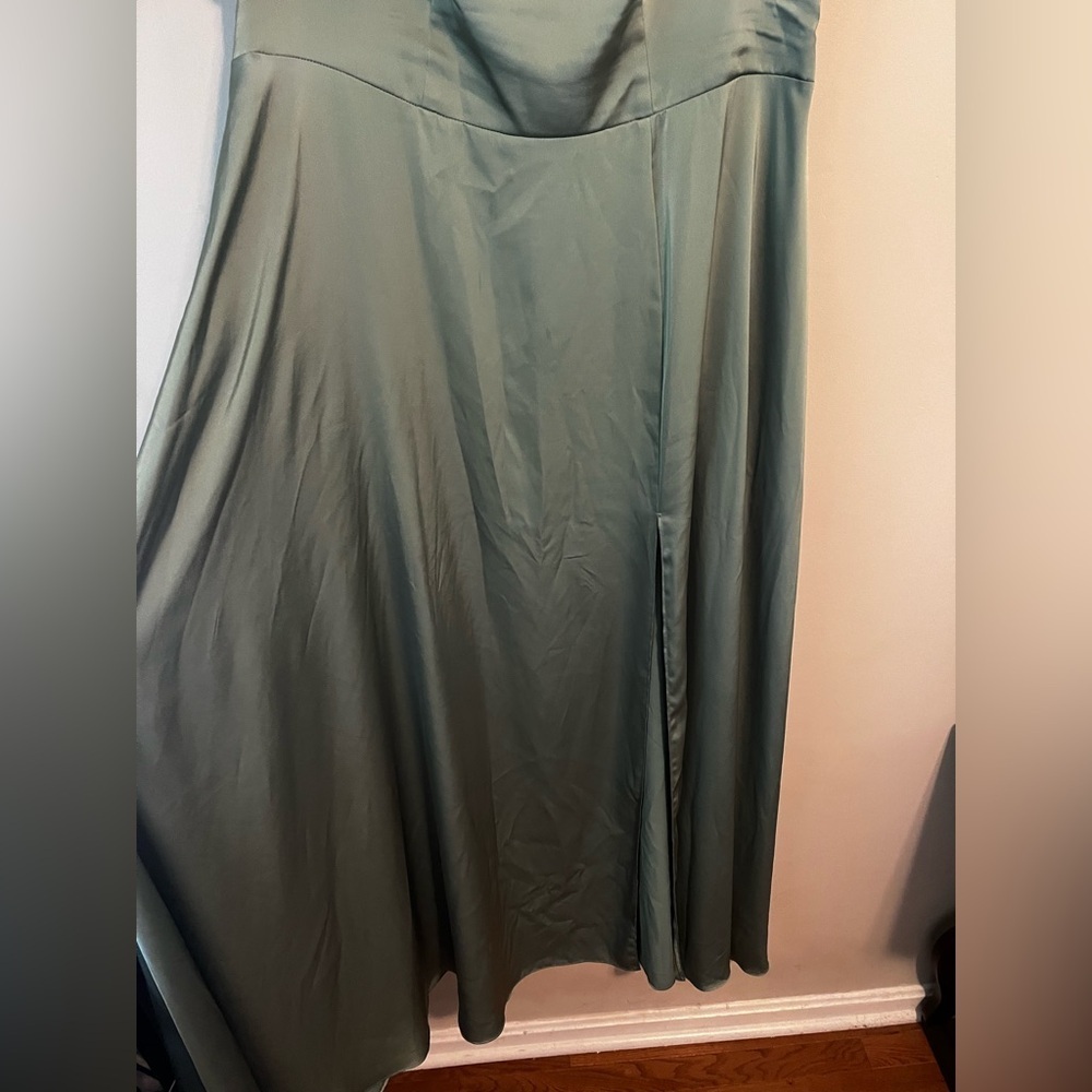 Azazie Bondi Matcha Dress - Picture 7 of 12